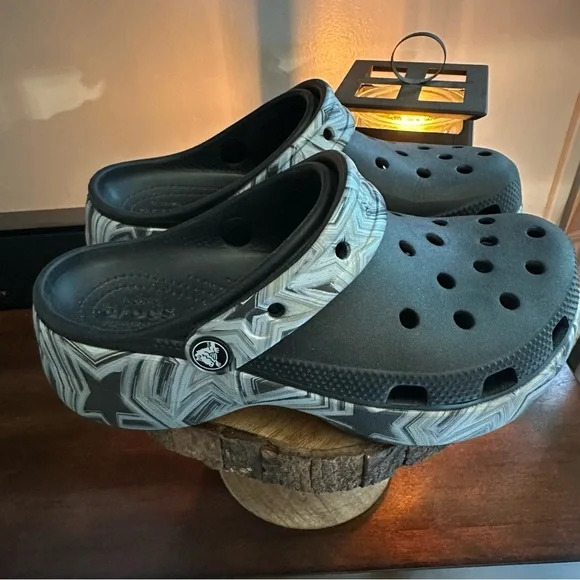CROCS | Shoes | Crocs Black And Gray Clogs | Poshmark display picture 1